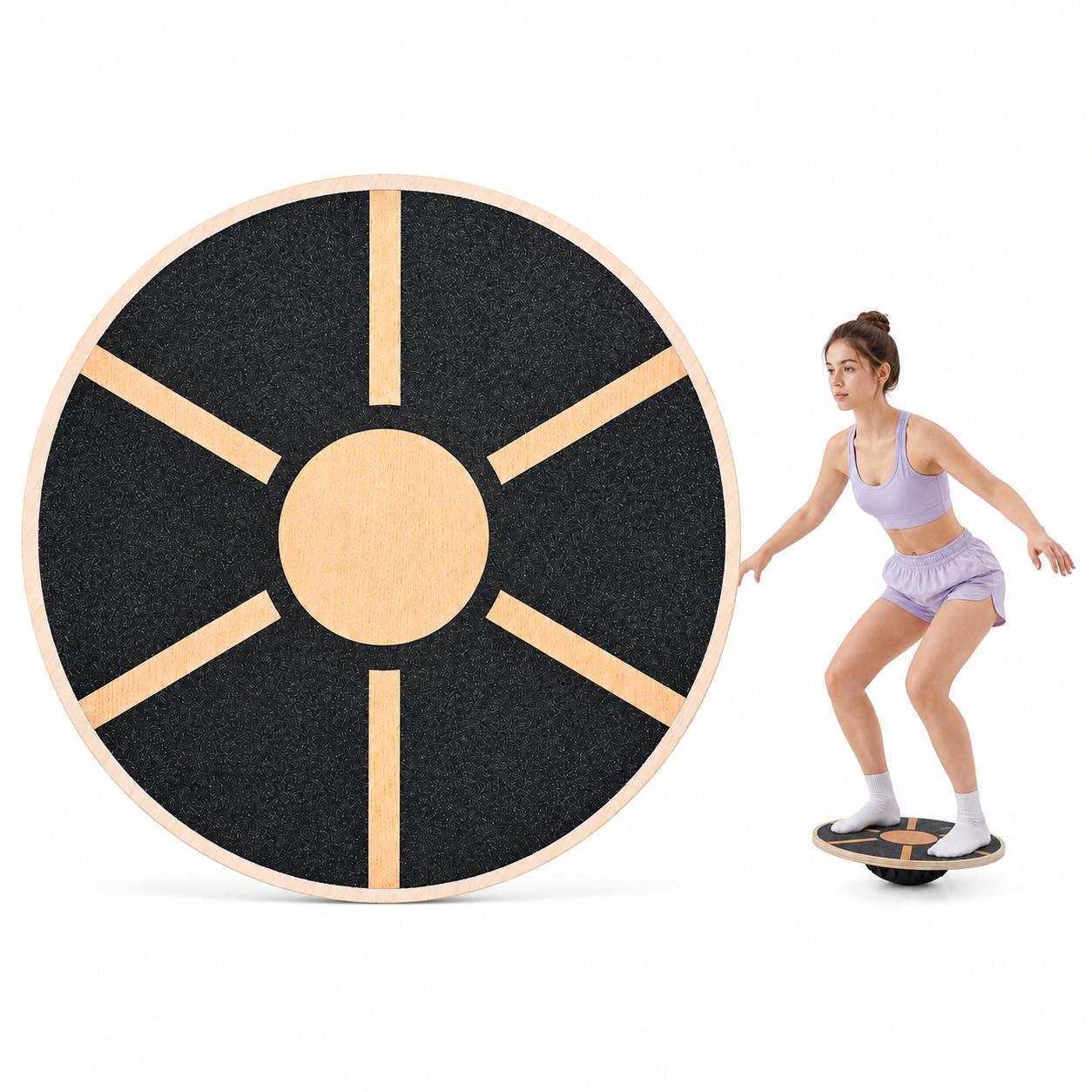 Pilates Yoga Gifts - Tabla de Equilibrio de Madera Antideslizante