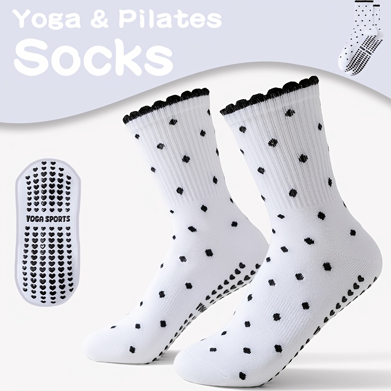 Pilates Yoga Gifts - Calcetines de yoga para mujer, blancos