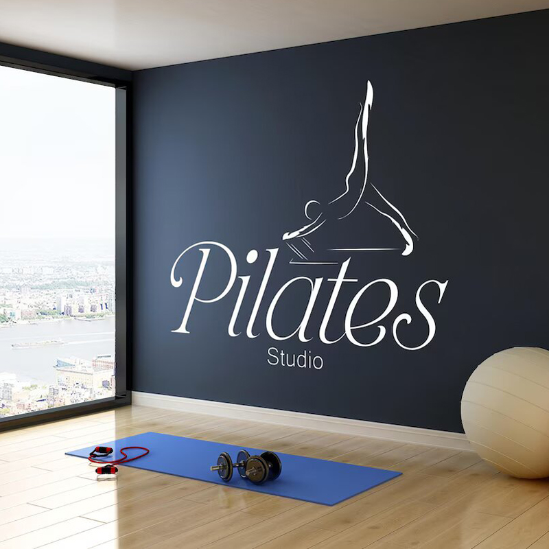 Pilates Yoga Quotes - Pegatina de estudio de Pilates, calcomanía