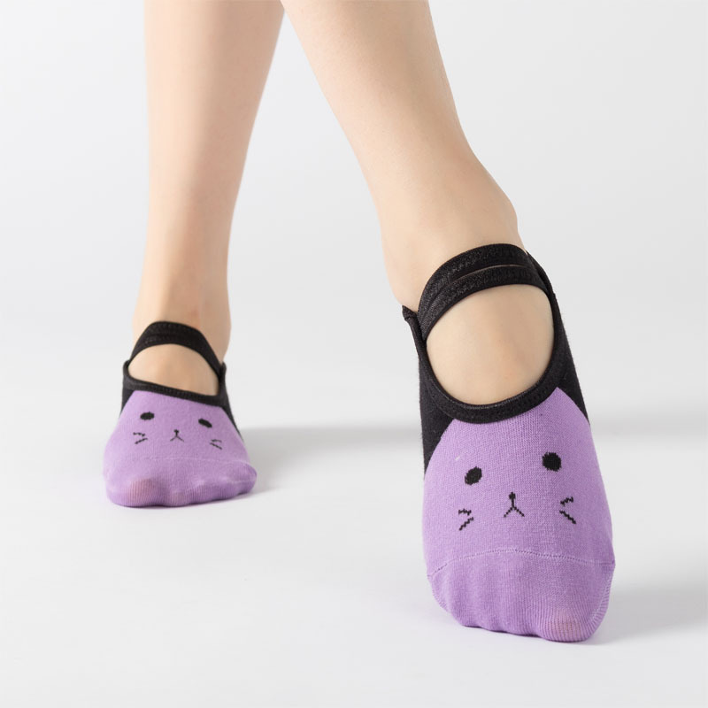 Pilates Yoga Gifts - Calcetines de Yoga con Dibujos Animados
