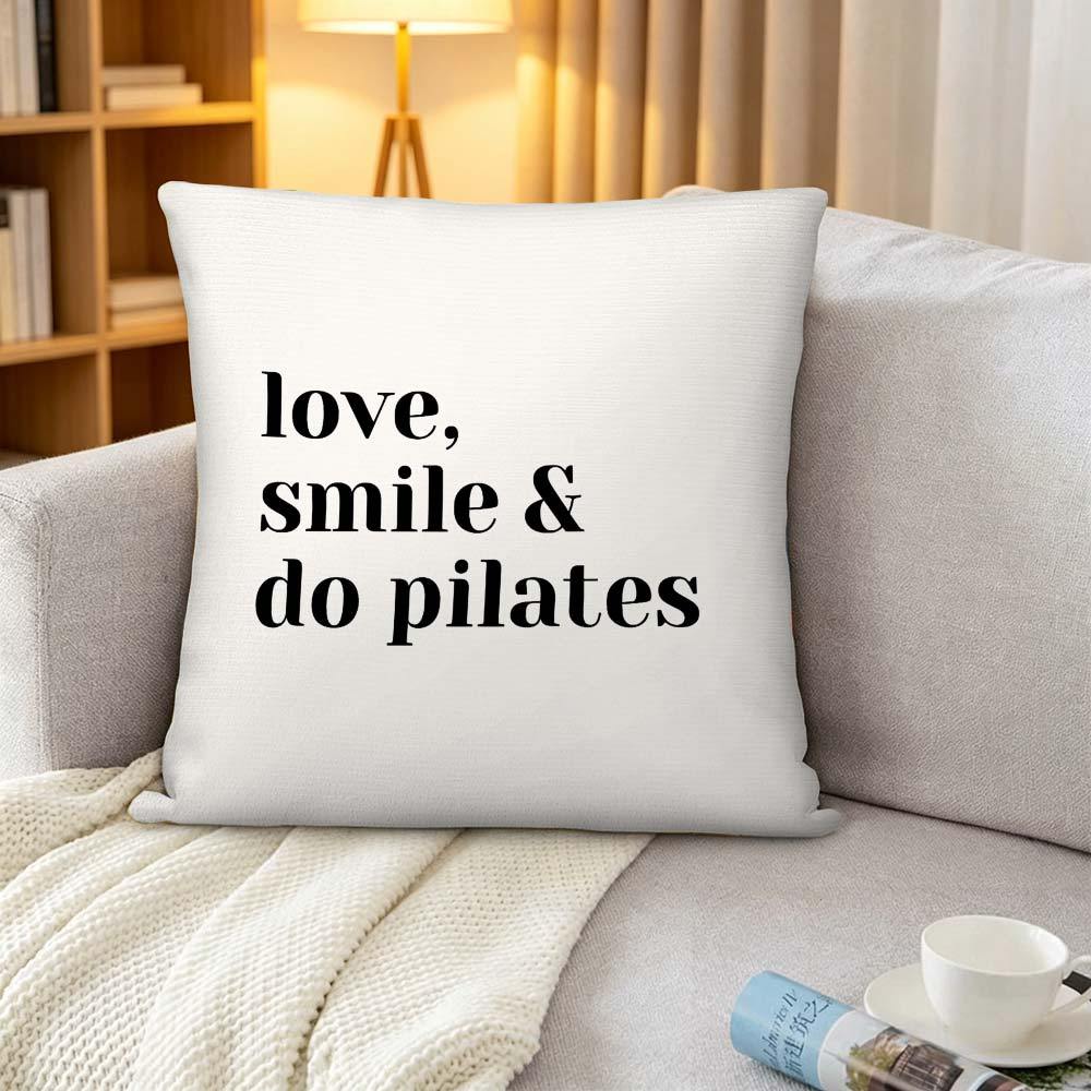 Funda de almohada Love Smile D - Pilates Yoga Quotes reseña y precio