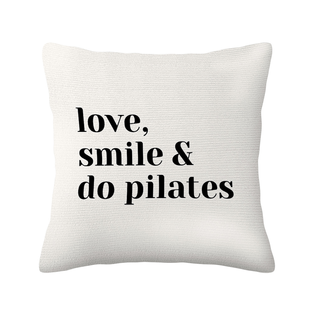 Funda de almohada Love Smile D - Pilates Yoga Quotes reseña y precio