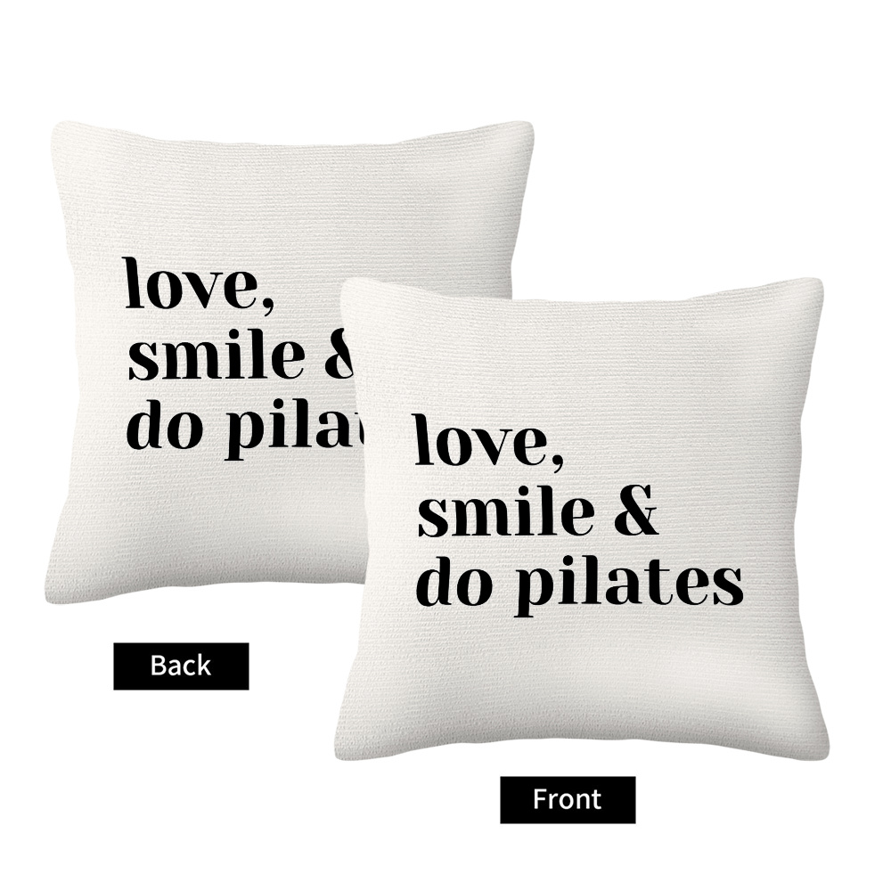 Funda de almohada Love Smile D - Pilates Yoga Quotes reseña y precio
