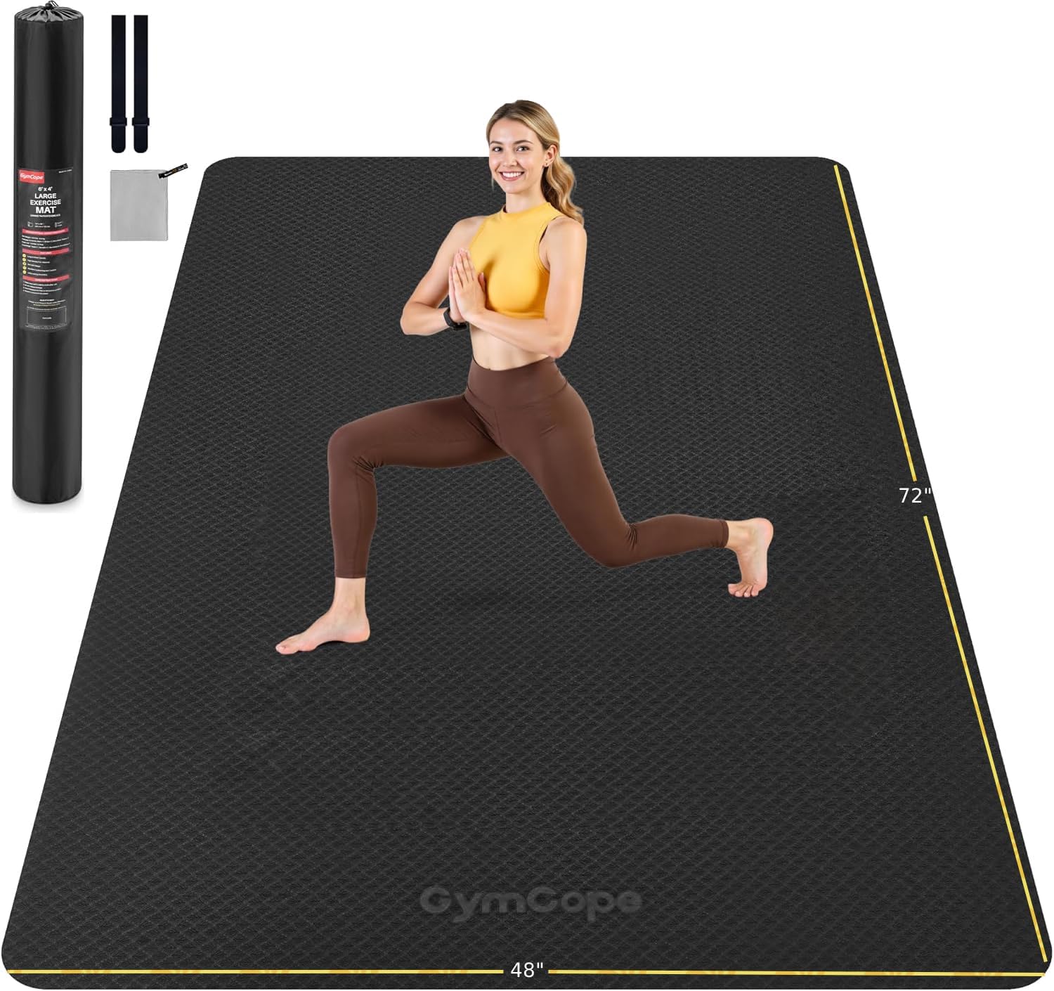 Esterilla de yoga extragrande  - Pilates Yoga Or Gym reseña y precio