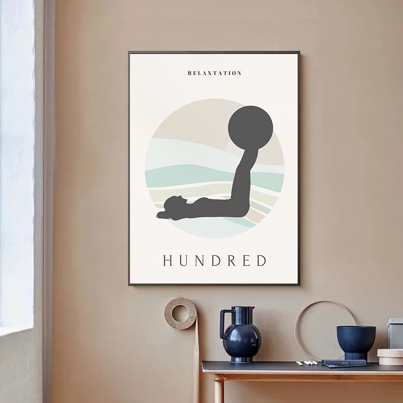 Pintura en lienzo minimalista  - Pilates Yoga Quotes reseña y precio