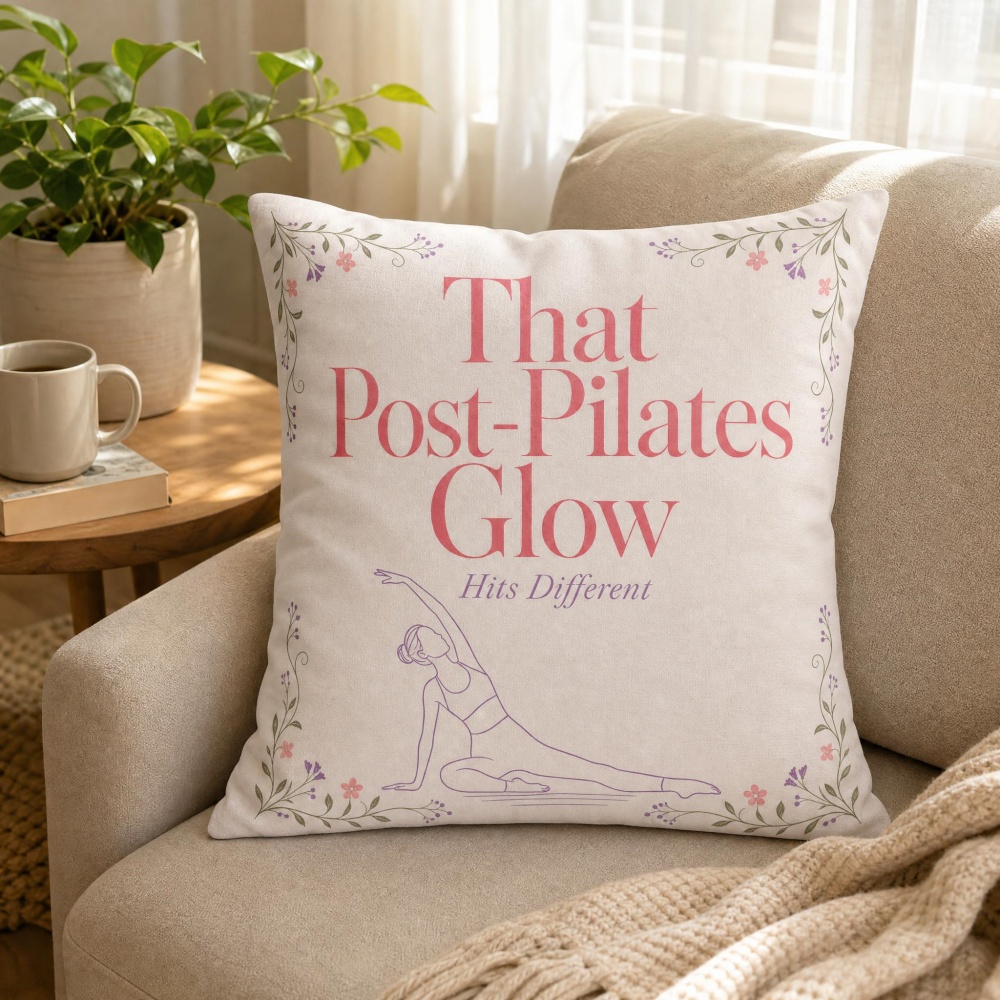 Cojín Decorativo Suave con Est - Pilates Yoga Quotes reseña y precio